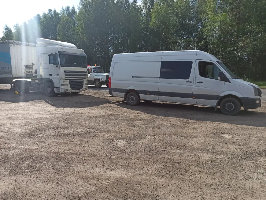 Не снимается с ручника DAF 105
